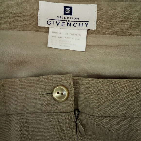Selection de Givenchy Shearing Wool Tan Plus Size 24W Suit Jacket Skirt Vented - Picture 7 of 16